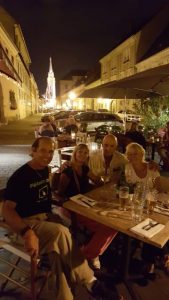 Dinner, Budapest, Hungray
