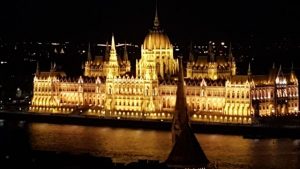 Parliament as seen from Pest, Budapest Hungry