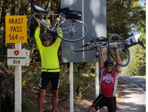 At the top of Haast Pass - The Southern Alps Continental Divide