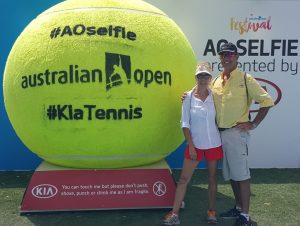 Rocky & Julie at the Australian Open Tournament
