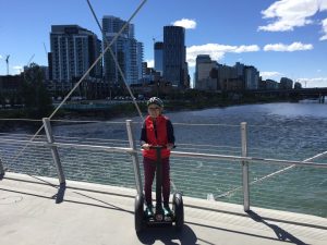 Julie Touring on a Segway
