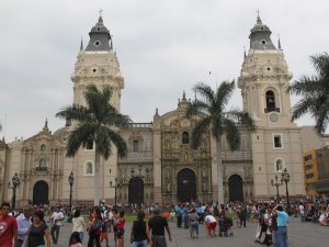 Bishop's Palace in the main square of Lima